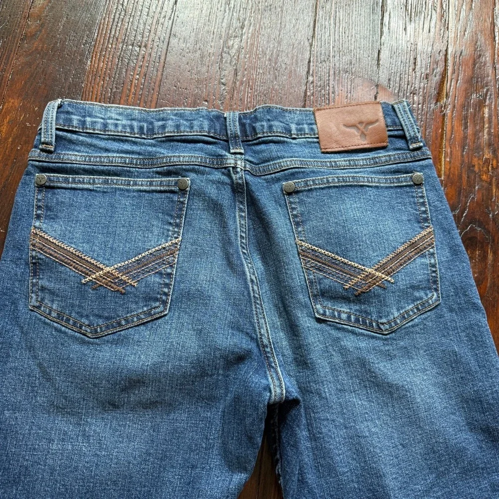 Wrangler 20X Jeans Mens‎ 32x30 Blue Dark Wash Style 42 Vintage Boot Embroidered